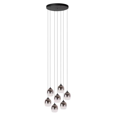 Lucide TAMINO - Závesné svietidlo - Ø 52 cm - LED Rozm. - 7x7W 3000K - Čierna